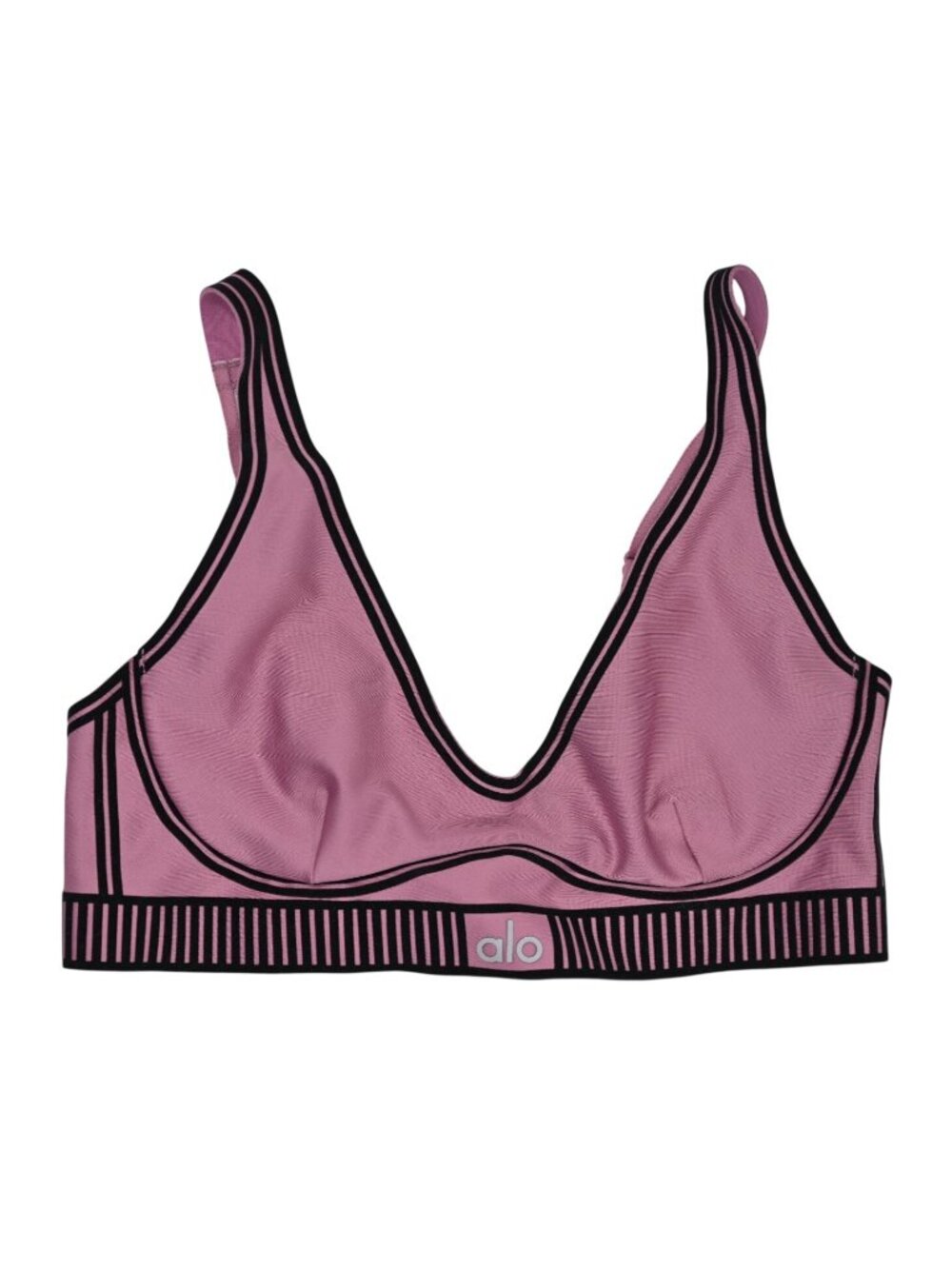 ALO Yoga Airlift Line Up Bra in Soft Mulberry